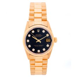 Rolex mens 18k yellow gold presidential deals