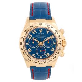 Rolex 18k Yellow Gold Cosmograph Daytona Men s Watch 116518 Blue Dial