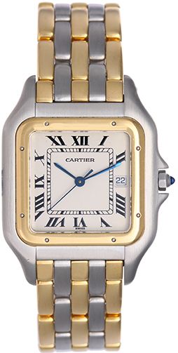 Cartier Jumbo Panther 2 Tone 3 Row Men s Watch