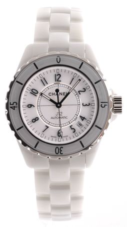 Chanel J12 White Midsize Automatic Watch H0970
