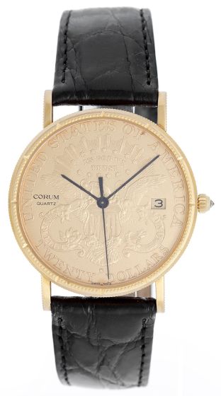 Corum $20 1900 18k Liberty Gold Coin Men's Quartz Watch