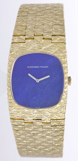 Vintage Audemars Piguet 18k Lapis Diamond Men's Watch