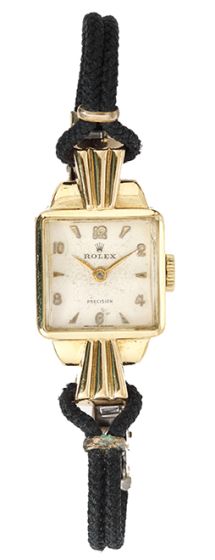Rolex Precision Vintage Collectible Ladies Watch 8000 18k Yellow Gold