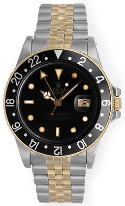 Vintage Rolex GMT-Master Steel & Gold Men's Watch 16753