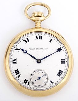 Patek Philippe & Co. Vintage  Open Face Pocket Watch Yr 1919