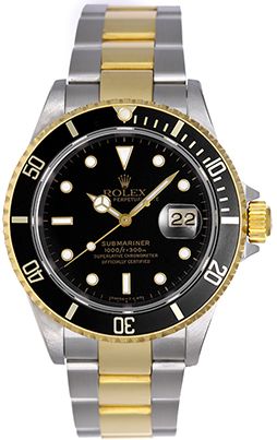 Rolex Submariner 2-Tone Steel & Gold Men's Watch 16613