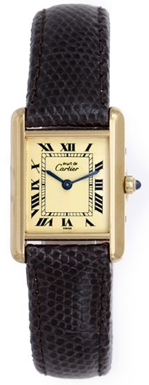 Must de Cartier Gold Vermeil Plaque Men's or Ladies Watch