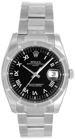 Rolex Oyster Perpetual Date Men's Stainless Steel 115210 
