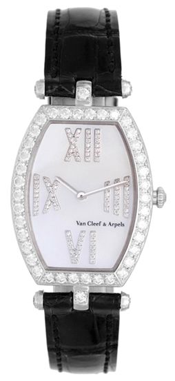 Van Cleef & Arpels 18k White Gold, Mother of Pearl, Diamond Ladies Watch HH12321