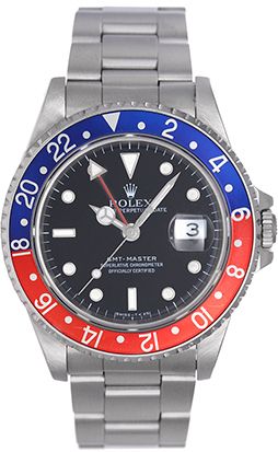 Rolex GMT-Master Watch Pepsi Red/Blue Bezel 16700 