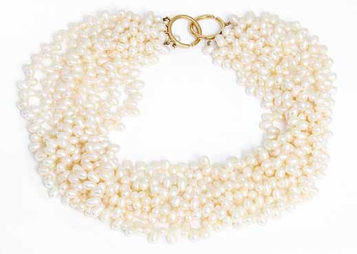 Paloma Picasso for Tiffany & Co. Pearl Torsade 18k Yellow Gold Necklace