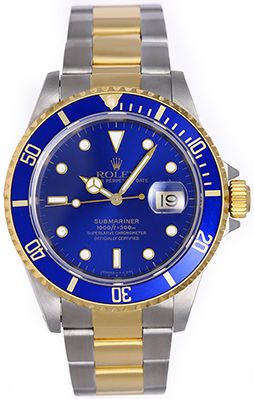 Rolex Submariner 2 Tone Men s Diving Sports Watch 16613
