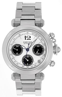 Cartier Pasha Chronograph Automatic Men's Steel Watch W31048M7