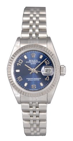 Rolex Datejust Ladies 26mm Jubilee Blue Arabic dial