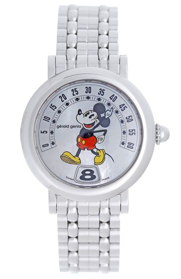 Gerald Genta Retro Fantasy Disney Mickey Mouse Stainless Steel 34mm Automatic Watch