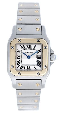 Cartier Santos Ladies 2-Tone Quartz Watch W20012C4 