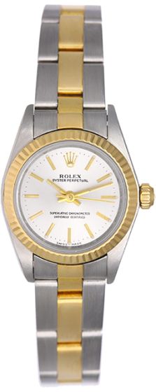 Rolex Ladies Oyster Perpetual 2-Tone Watch 76193