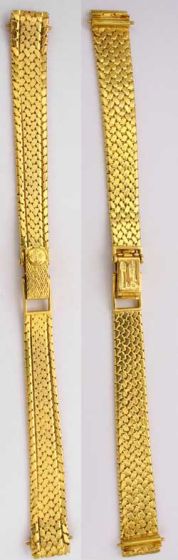 Genuine Patek Philippe 18k Yellow Gold Ladies Bracelet