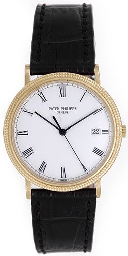 Patek Philippe Yellow Gold Calatrava Quartz Watch Ref 3944J 