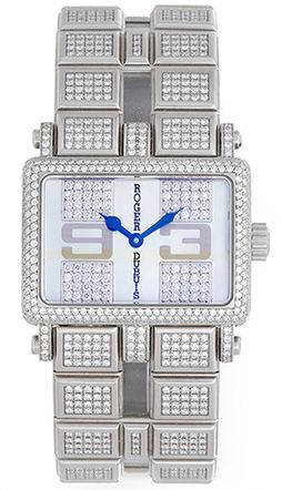 Roger Dubuis Too Much Ladies 18k White Gold Pave Diamond Watch