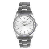 Men's Rolex Air-King Stainless Steel  Watch 14000 Silver Dial