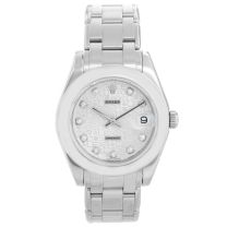 Rolex Ladies Pearlmaster Midsize White Gold  Dome Bezel Watch 81209