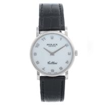 Rolex Cellini Classic 18k White Gold Men's Mother of Pearl 5115 Watch 