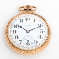 Illinois Railroad Gold Filled  ca. 1923 Railroad Grade Pocket Watch