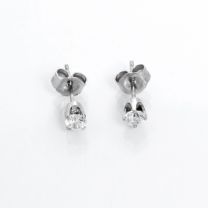 14k White Gold Studs .25 cts