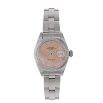 Ladies Rolex Date Watch 69160 Rose Dial