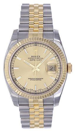 Men's Rolex Datejust Steel & Gold 2-Tone Watch 116233