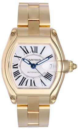 Cartier Roadster 18k Gold Men's Automatic Watch W62005V1