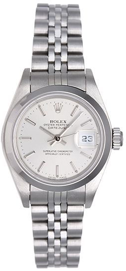 Rolex Ladies Date Watch Stainless Steel 79160 Silver Dial