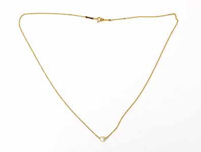 Elsa Peretti, Tiffany & Co. Gold and Diamond "Diamonds by the Yard" Pendant Necklace