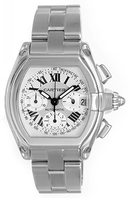 Cartier Roadster Chronograph Stainless Steel Men's Watch
