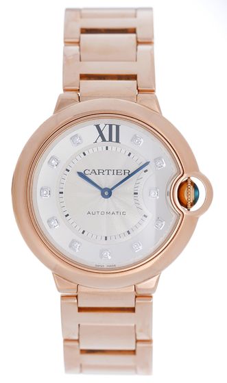 Cartier Ballon Bleu Midsize 18k Rose Gold Watch WE902026
