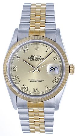 Rolex Datejust Men's 2-Tone  Watch 16233 Never Worn 