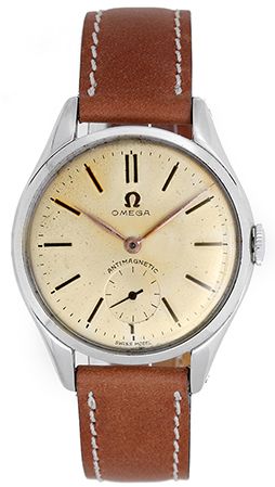 Vintage Omega Antimagnetic Stainless Steel Watch 2505-3 