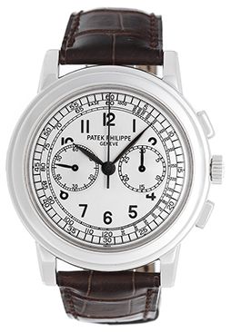 Patek Philippe Chronograph Men's 18k White Gold Watch 5070 G or 5070G -001
