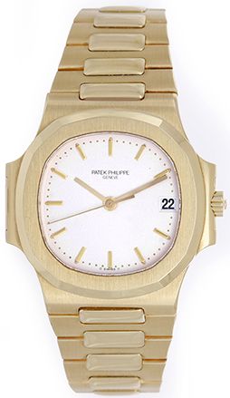 Patek Philippe 18k Gold Nautilus Men's Watch Ref. 3800/1 J