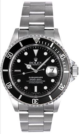 Rolex Submariner Men's  Stainless Steel Watch 16610