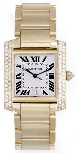 Cartier Large Tank Francaise Diamond Watch WE1010R8