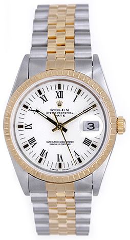 Rolex Date Men's Watch 15223 White dial