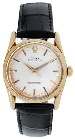 Vintage Rolex Oyster Perpetual Yellow Gold Automatic Watch 