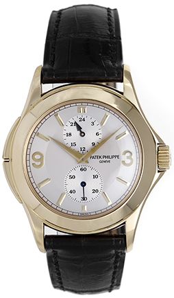 Patek Philippe Travel Time Men's 18k Yellow Gold Watch 5134J