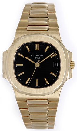 Patek Philippe Nautilus Gray Dial 18k Yellow Gold Watch 3800J