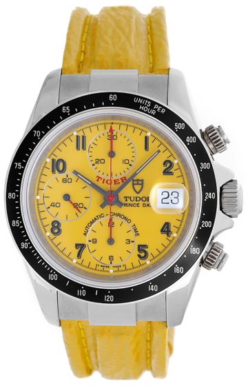 Rolex Tudor Tiger Prince Chronograph Yellow Watch 79260 