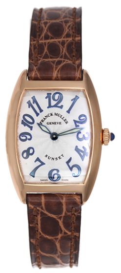 Franck Muller Cintree Curvex Watch 1752 Silver Guilloche Dial 
