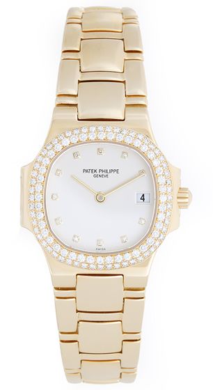 Patek Philippe Nautilus 18k Gold Diamond Watch  4700/54J-001
