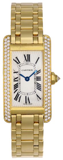 Ladies Cartier Tank Americaine Diamond Watch WB7071K2